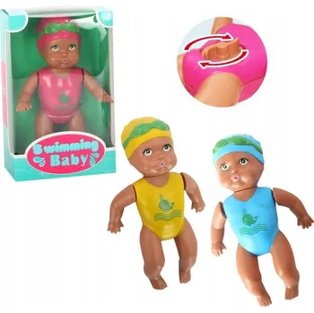 HRAČKA PLOVOUCÍ PANENKA V PLAVKÁCH NA NATAHOVÁNÍ 15 CM - 3 BARVY