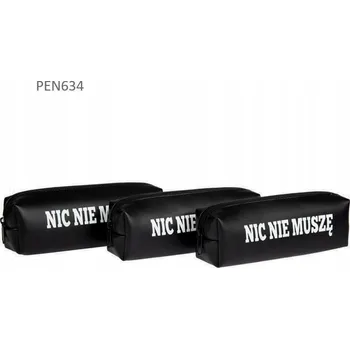 Obraz ŠKOLNÍ PENÁL Pouzdro Pro DĚTI Tubička Kosmetická taštička - Nemusím nic NÁPIS