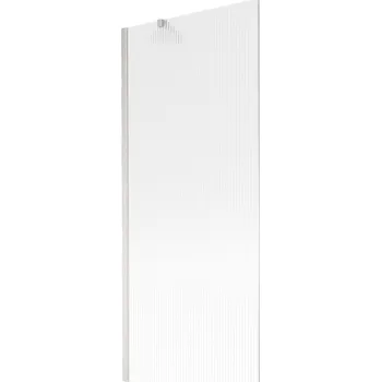 Vanová zástěna Mexen Next vanová zástěna 1-křídlová 80 x 150 cm, proužky, kartáčovaný nikl - 895-080-000-00-09-97 Vanové zástěny