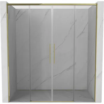 Sprchové dveře Mexen Rox posuvné sprchové dveře 180 cm, transparentní, zlaté - 8C2-180-002-50-00 Sprchové dveře