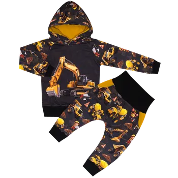 Tepláková souprava - Šéf na stavbě - bagr ( kapuca ) Velikost: 122