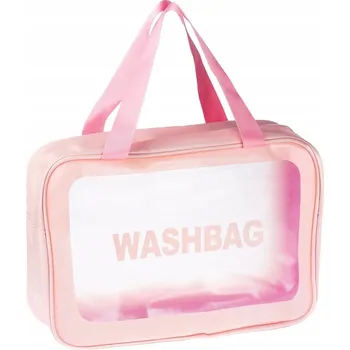 Kosmetická taška Kosmetická taštička Pudřenka VODĚODOLNÁ CESTOVNÍ RŮŽOVÁ VELKÁ vícebarevná