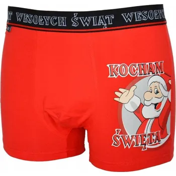 Pánské boxerky XL dárek VÁNOČNÍ s MOTIVEM Mikuláše