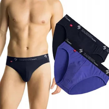 Pánské spodní prádlo Pánské slipy Atlantic 2MP-1565 A'2 S-2XL, granátovo-fialové, velikost M
