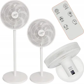Domácí ventilátor Podlahový ventilátor LTC VELKÝ PODLAHOVÝ VENTILÁTOR STOJANOVÝ TICHÝ S DÁLKOVÝM OVLÁDÁNÍM černý
