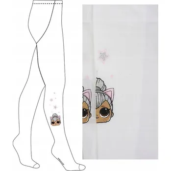 Dívčí oblečení Dětské punčocháče EplusM bílé z polyamidu, velikost 128