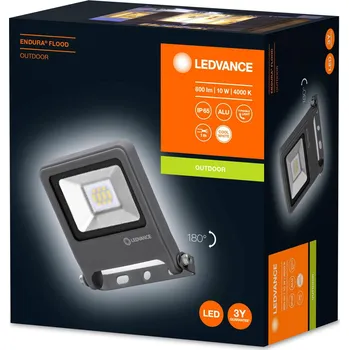 LEDVANCE Endura Flood venkovní reflektor 840DG 10W tmavě šedá LED celkem 10 W