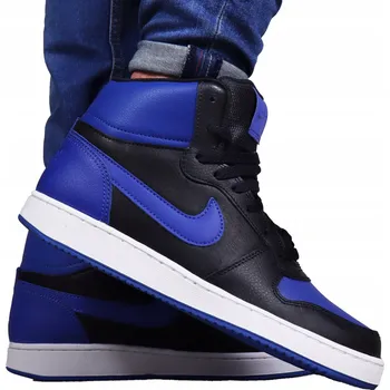 Pánská treková obuv Pánské boty NIKE KOŽENÉ ZIMNÍ ČERNÉ vysoké kožené sportovní trekové