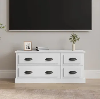 Konferenční stolek Obdélníkový stolek VidaXL, 100 x 35,5 x 45 cm, bílý