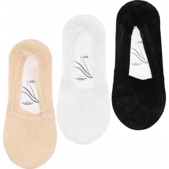 Dámské ponožky Nízké krajkové Kotníkové Ponožky Ponožky Protiskluzové baleríny MORAJ 3 páry 35-38