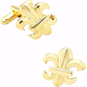Manžetový knoflíček Manžetové knoflíčky Skautská Lilie 32176, Barva zlatá