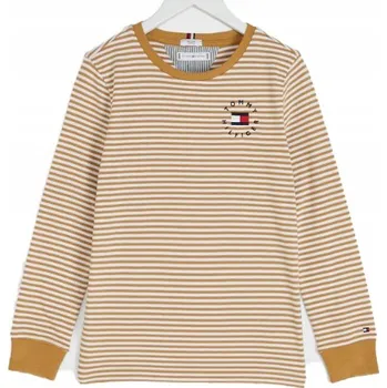 Pánské tričko TRIČKO S DLOUHÝM RUKÁVEM TOMMY HILFIGER PROUŽKY vel. 176