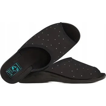 Dámské pantofle PANTofle ADANEX 29858 ČERNÉ FLITRY DOMÁCÍ OBUV