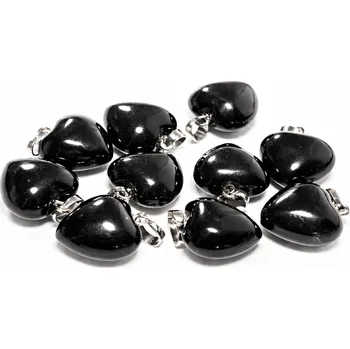 Přívěsek Magieprirody.cz Přívěsek srdce Obsidián 15×15×10 mm #ZM214