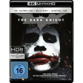 Blu-ray film The Dark Knight 4K, 1 UHD-Blu-ray – Christopher Nolan,Christian Bale,Heath Ledger,Michael Caine (DE)