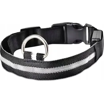 Obojek pro psa Svítící látkový obojek pro psa Aptel, velikost S