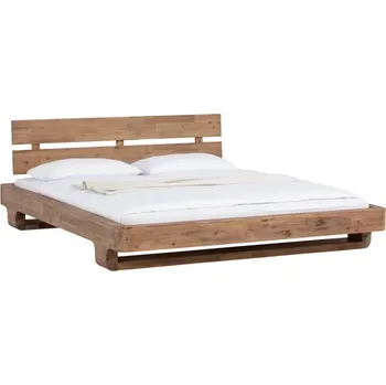 Postel Masivní postel Madras z kartáčovaného akátu, přírodní – 180x200 cm