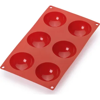 Nádoba na pečení Lekue, Pečící forma Lekue polokoule silikonová červená - Formadore