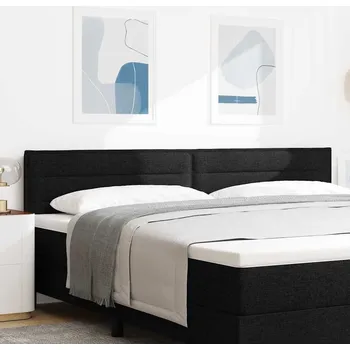 LED hlavová deska s LED pásovými světly Černá 200 cm Polyester Černá3338008