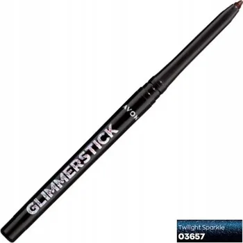 Oční linky Vysouvací oční tužka Avon modrá s třpytkami