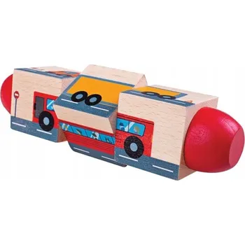 Hračka pro nejmenší Hračka Bigjigs Toys Motorický válec doprava dřevěná