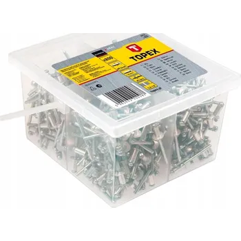 Nýt HLINÍKOVÉ NÝTY 4,0 X 10 MM, 800 KS TOPEX