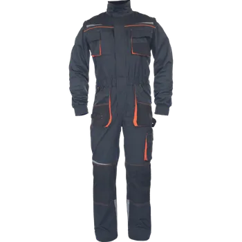Pracovní kombinéza CERVA Kombinéza EMERTON STRETCH - AKCE! 03560023G3060 60 Šedá/oranžová
