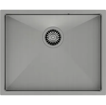 Granitový dřez Jednokomorový dřez Quadron Anthony 60 ocel stříbrný