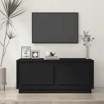 Obývací pokoj Konferenční stolek černý 102x50x44 cm, dřevotříska