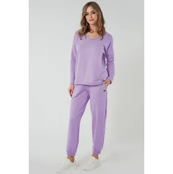 Dámské tepláky Italian Fashion Madri - dlouhé Světle fialová L