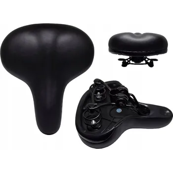 Sedlo na kolo Cyklistické sedlo s pružinou a zámkem