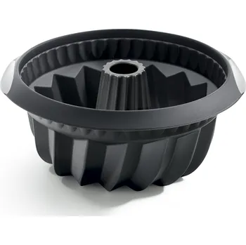 Lekue, Forma na bábovku Lekue silikonová 22 cm černá - Formadore