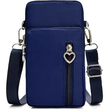 Kabelka Modrá polyester taška kabelka přes rameno D-look