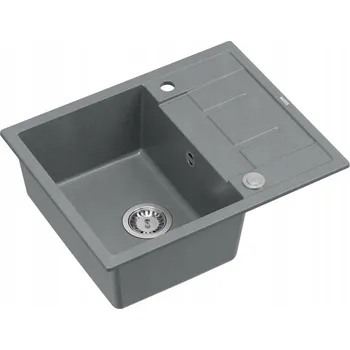 Granitový dřez Jednokomorový granitový dřez Quadron Morgan 116, šedý