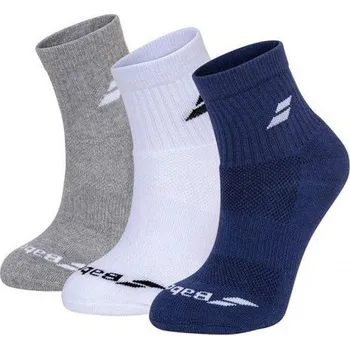Pánské ponožky Ponožky Babolat Quarter 3 Pairs Pack Socks Vícebarevný (47-50)