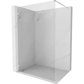 Mexen Lunar sprchová stěna Walk-in levá 80 x 200 cm, transparentní 8 mm, kartáčovaný nikl - 830-080-000-97-00-L Sprchové stěny