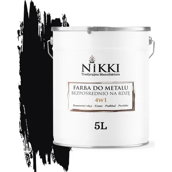 barva na kov BARVA NA KOV PŘÍMO NA REZ POZINK 4v1 BARVA ČERNÁ RAL 9005 POLOMAT 5L