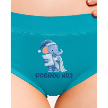 Souprava dámského spodního prádla Bastard Dobrou nos dámské kalhotky Turquoise