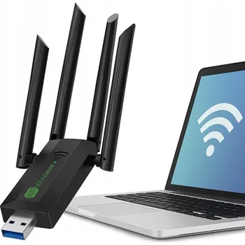 Síťová karta WiFi USB 3.0 adaptér Dvoupásmový 1200 Mb/s 5 GHz / 2,4 GHz Síťová karta