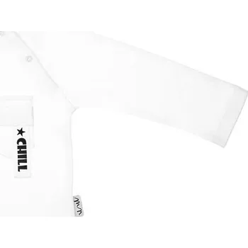 Bamar Nicol dětské tričko s dlouhým rukávem bavlna bílé, velikost 98