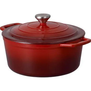 Hrnec Hrnec hrnec MG Home Infinito litinový 4,8 l 25 cm červený