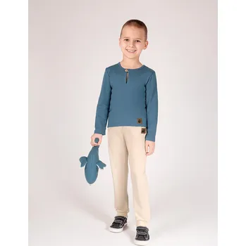 Chlapecké kalhoty Chlapecké tepláky úzké béžové Nicol, vel. 104