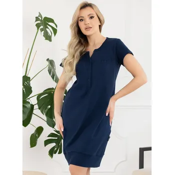 Těhotenské noční prádlo Mateřská noční košile Sunny Navy