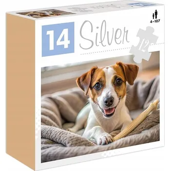 Puzzle STŘÍBRNÉ Alexander Puzzle 12 dílků Pes - rehabilitace, terapie, velké