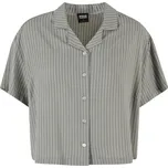 Dámská košile URBAN CLASSICS TB4365 PALE OLIVE/WHITE XXL