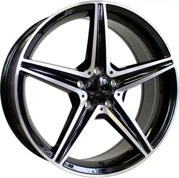 Disk Alu kola Racing Line B5052, 19x8 5x112 ET43, černá + leštění (zátěžová) vhodné pro Mercedes E W213 (2017-2023)