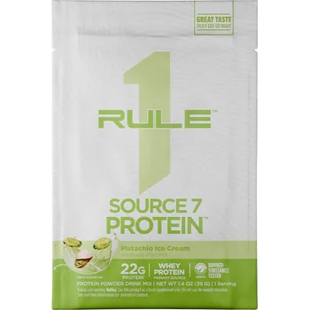 Fitness strava Rule1 Source 7 Protein Sample 41 g Příchuť: Pistáciová zmrzlina