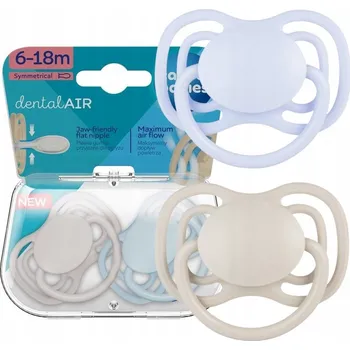 dudlíky Dudlík Canpol babies Symetrický silikonový DentalAir 6-18 m, 2 ks