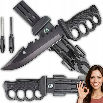 Kuchyňský nůž Taktický vojenský Nůž křesadlo ořezávátko, kompas