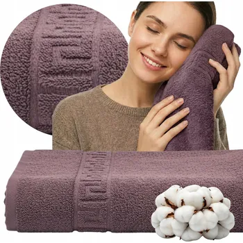 OSUŠKA 100x180 BAVLNĚNÁ VELKÁ SILNÁ HOTELOVÁ SPA ŘECKÝ VZOR